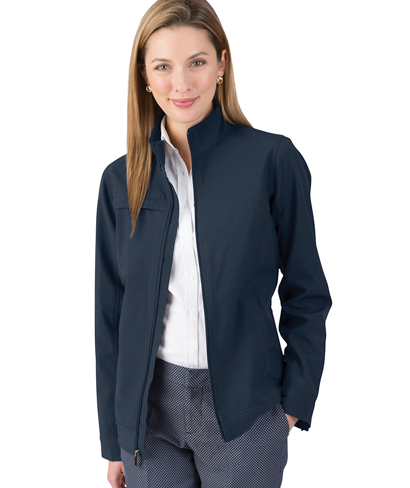 Charles River Apparel Navy Women’s Dockside Jacket – model