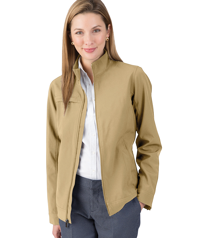 Charles River Apparel Khaki Women’s Dockside Jacket – model