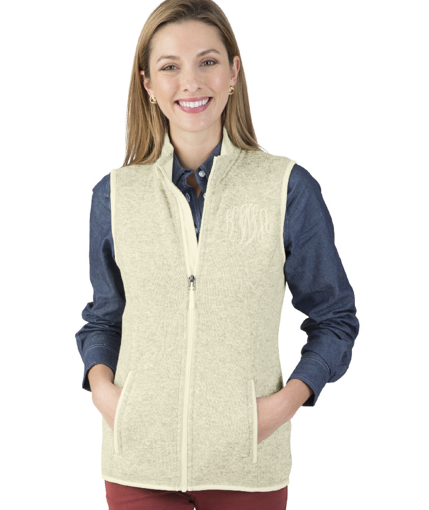 Charles River Apparel Women’s Pacific Heathered Fleece – Ivory Heather