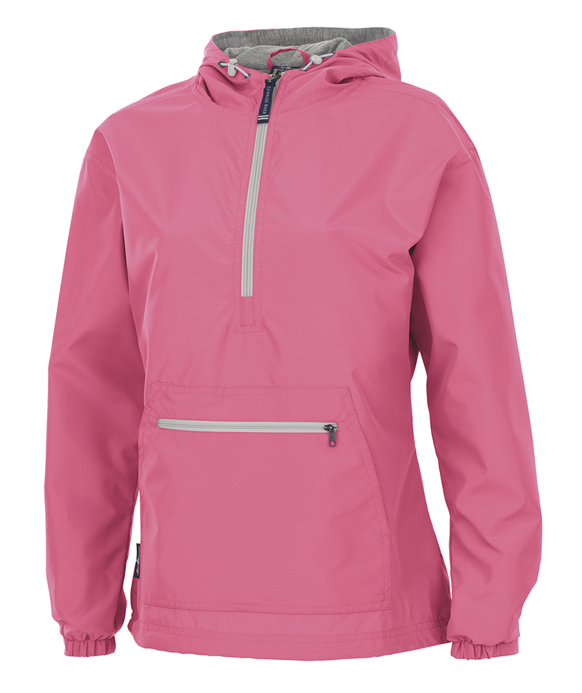 Charles River Apparel Style 5809 Neon Pink Women’s Chatham Anorak Solid