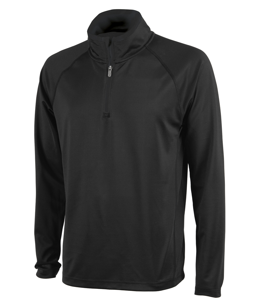 Charles River Apparel Style 9566 Fusion Long Sleeve Pullover – Black