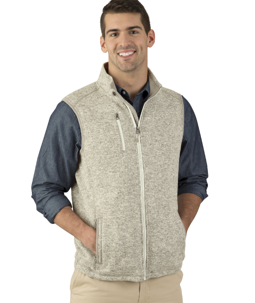 Charles River Apparel 9722 Pacific Heathered Vest Oatmeal Heather2