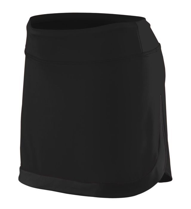 Augusta Sportwear Girls Lightweight Polyester Spandex Freedom Trouser Skirt 2411 Black/Black