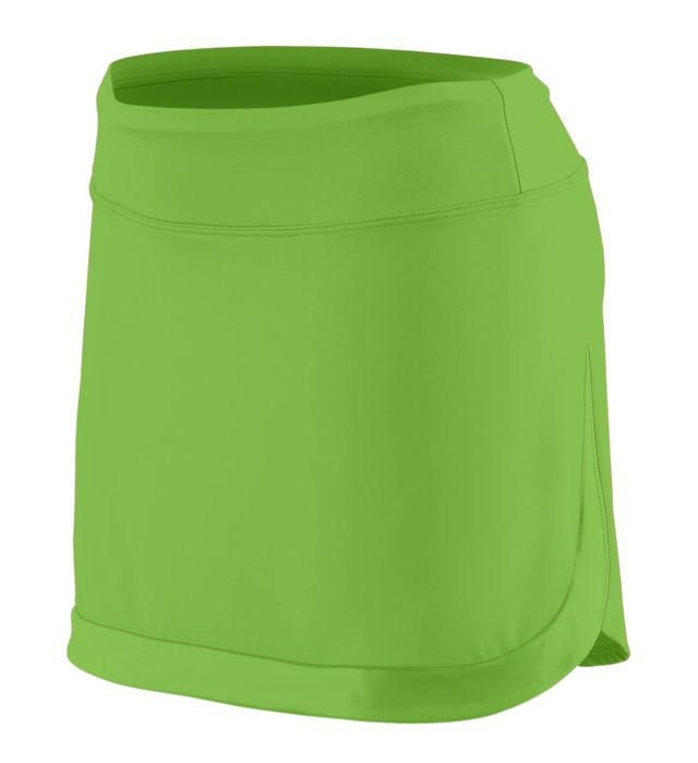 Augusta Sportwear Girls Lightweight Polyester Spandex Freedom Trouser Skirt 2411 Lime/Lime