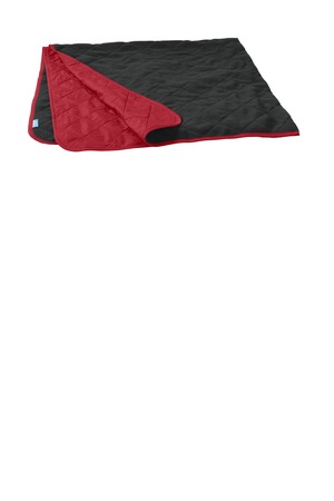 Port Authority Unzipped Picnic Blanket with Carrrying Strap – Rich Red/True Black