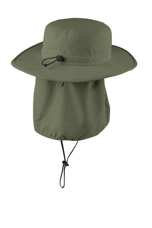 Port Authority Wide-Brim Hat Style C920 – Olive Leaf – Concealed Flap