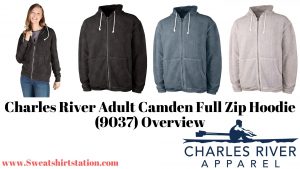 Charles River Adult Camden Full Zip Hoodie (9037) Colors