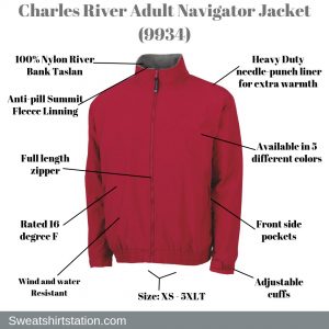 Charles River Adult Navigator Jacket (9934)