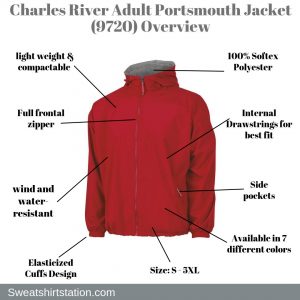 Charles River Adult Portsmouth Jacket (9720) Overview