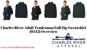 Charles River Adult Tradesman Full Zip Sweatshirt (9542) Colors