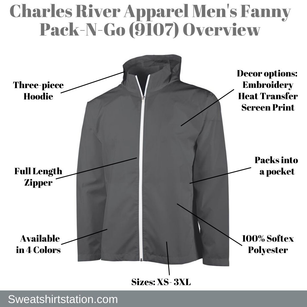 Charles River Apparel Men's Fanny Pack-N-Go (9107) Overview