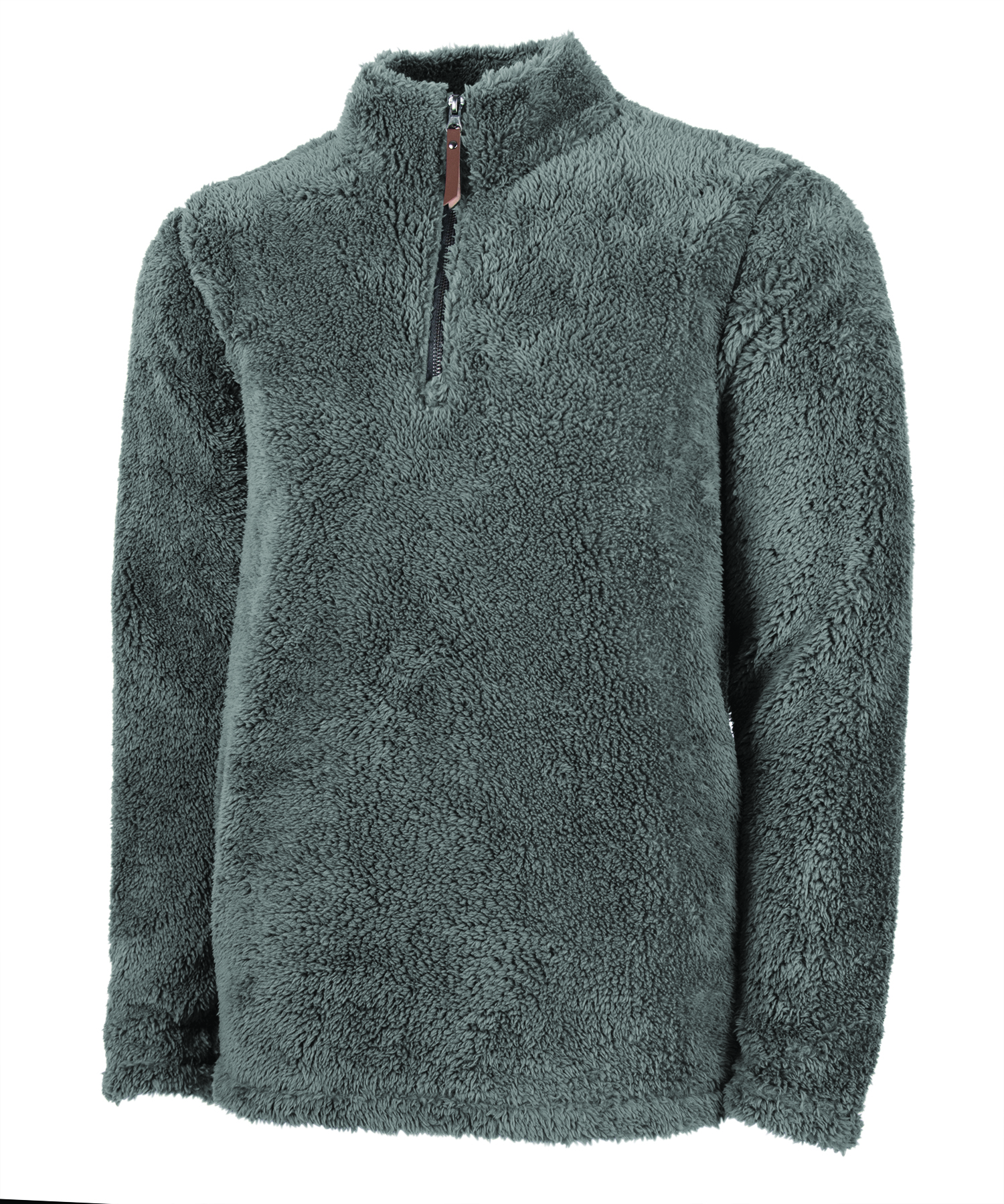 Charles River Apparel Men’s Newport Fleece Pullover Style 9876 Front Charcoal 301