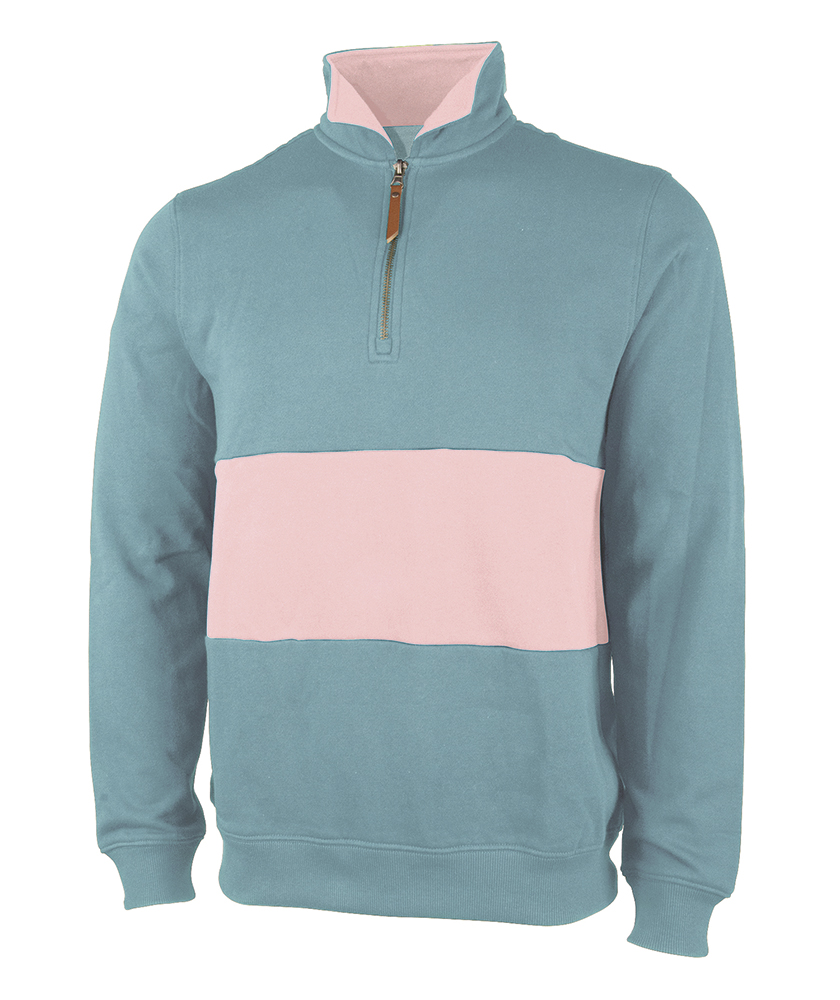 Charles River Apparel Quad Pullover 9018 Bay Pale Pink