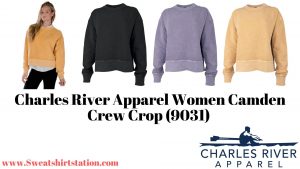 Charles River Apparel Women Camden Crew Crop (9031) Colors
