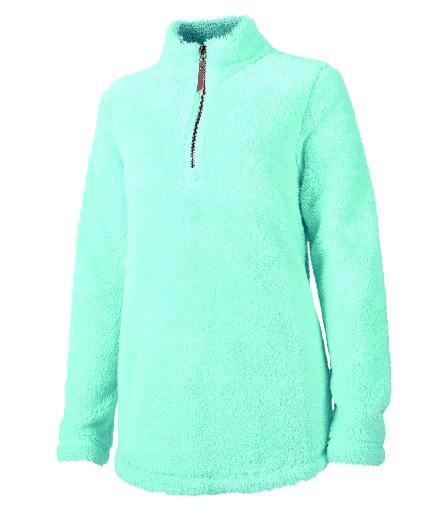 Charles River Apparel Women’s Newport Fleece Pullover Style 5876 Front Aqua