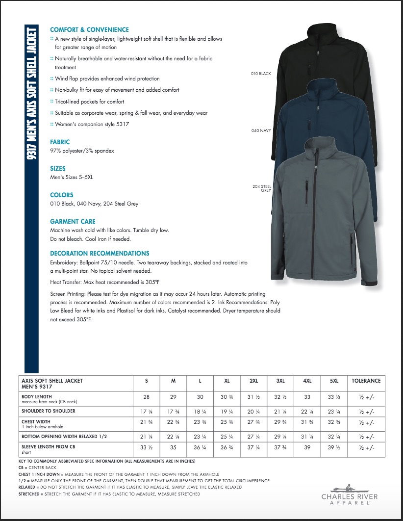 Charles River Apparel Style 9317 Men's Axis Soft Shell Jacket