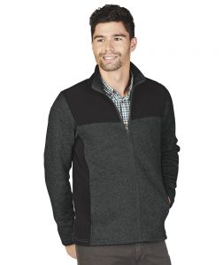 Charles River Men’s Concord Jacket (9995) Charcoal Heather Model