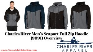 Charles River Men’s Seaport Full Zip Hoodie 9091