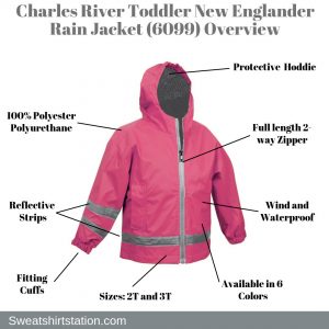 Charles River Toddler New Englander Rain Jacket (6099) Overview