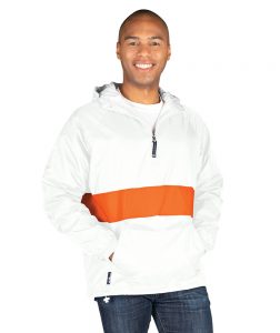 Charles River Unisex Classic Striped Pullover Jacket White