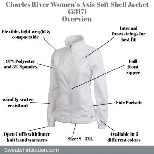 Charles River Women’s Axis Soft Shell Jacket (5317) Overview