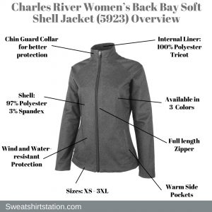 Charles River Women’s Back Bay Soft Shell Jacket (5923) Overview