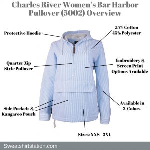 Charles River Women’s Bar Harbor Pullover (5002) Overview