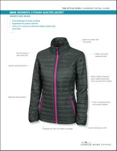 Charles River Women’s Lithium Quilted Jacket Overview