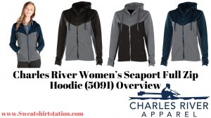 Charles River Women’s Seaport Full Zip Hoodie colors and styles