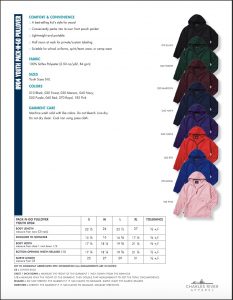Charles River Youth Pack-N-Go Pullover (8904) Colors and Sizes