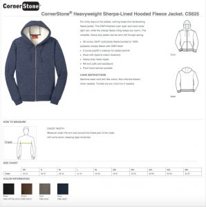 CornerStone Heavyweight Sherpa-Lined Hooded Fleece Jacket (CS625) Overview