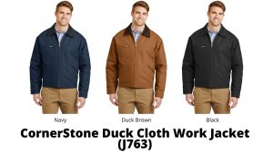 Cornerstone Duck Cloth Work Jacket J763 Colors and styles