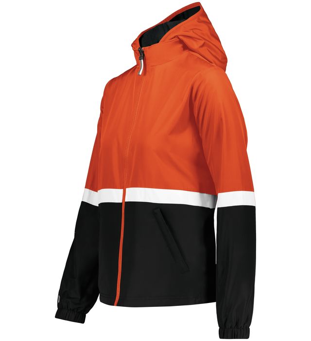 Holloway Ladies Lightweight Turnabout Fleece Inner Sweater 229787 Orange/Black
