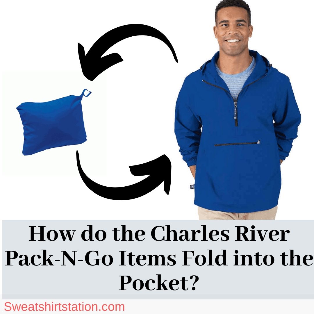 How do the Charles River Pack-N-Go Items Fold into the Pocket?