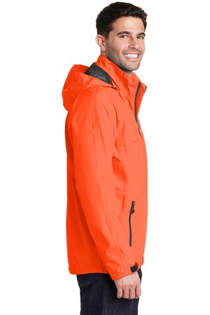 Port Authority Torrent Waterproof Jacket Style J333 – Side – Orange Crush