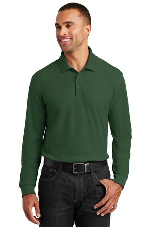Port Authority Long Sleeve Core Classic Pique Polo Style K100LS – Deep Forest Green – Model