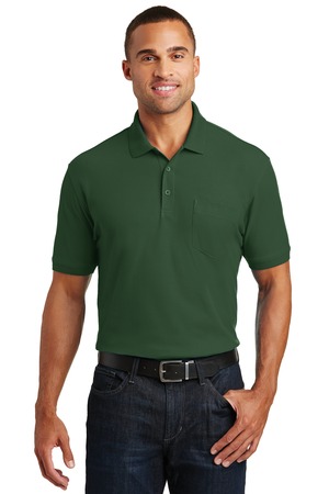 Port Authority Core Classic Pique Polo w/Pocket Style K100P – Model – Deep Forest Green