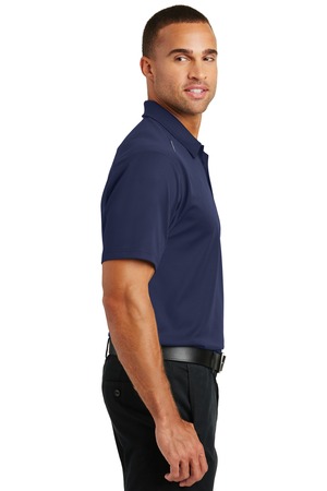 Port Authority Pinpoint Mesh Polo – model – True Navy – Side