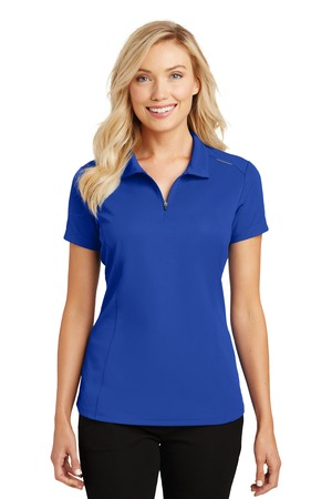Port Authority Pinpoint Mesh Zip Polo – True Royal – model