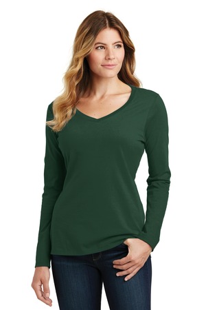 District Ladies Fan Favorite V-neck Tee – Forest Green