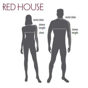 Red House Apparel Sizes Figures