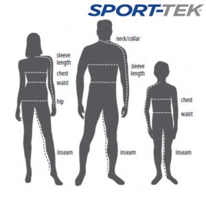 Sport Tek Size Chart Figures