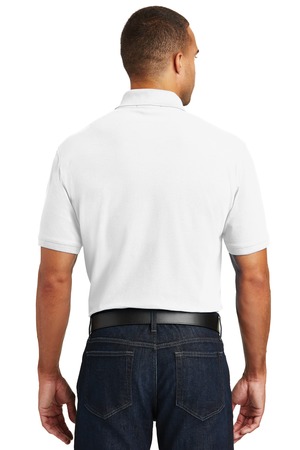 Port Authority Tall Core Classic Pique Polo Style TLK100 – White – Back
