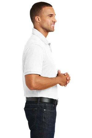 Port Authority Tall Core Classic Pique Polo Style TLK100 – White – Side