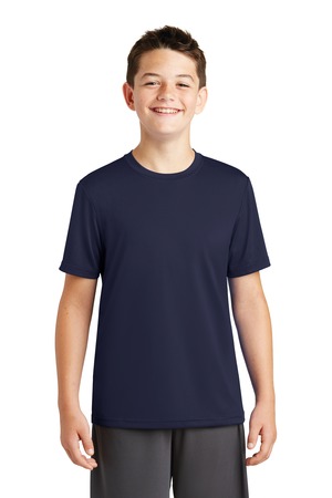 Sport-Tek Youth PosiCharge Tough Tee – Front – True Navy