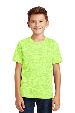 Sport-Tek Youth Posicharge Electric Heather Tee – Lime Shock Electric – Model