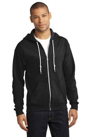 Anvil Full-Zip Hooded Sweatshirt Style 71600 Black