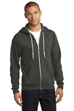 Anvil Full-Zip Hooded Sweatshirt Style 71600 City Green