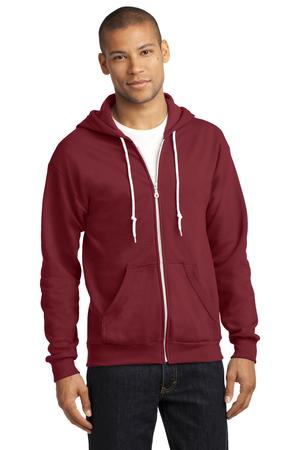 Anvil Full-Zip Hooded Sweatshirt Style 71600 Independence Red