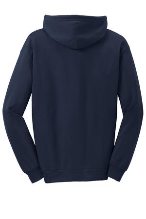 Anvil Full-Zip Hooded Sweatshirt Style 71600 Navy Back Flat